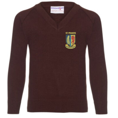 Knitted V-Neck Jumper Thumbnail